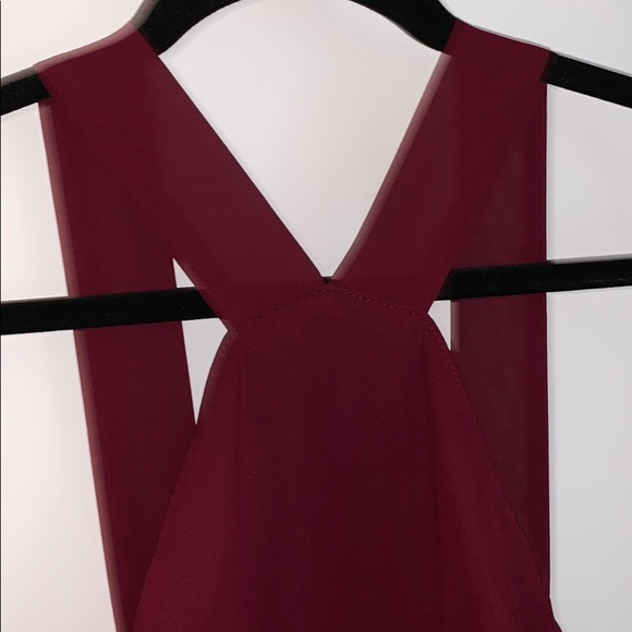Maroon High Neck Dress! - Picture 4 of 4